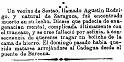 Se suicida tragandose un boliche de la cama. 12-1891